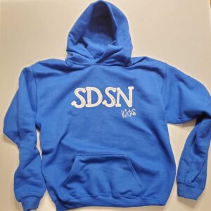 SDSN Hooded Sweatshirt Blue with White Letters