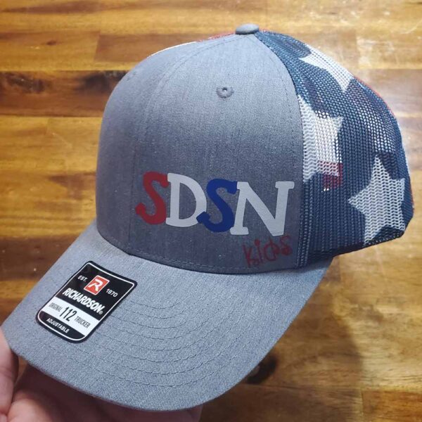 Richardson American Flag Snapback Trucker Cap Hat SDSN Kids