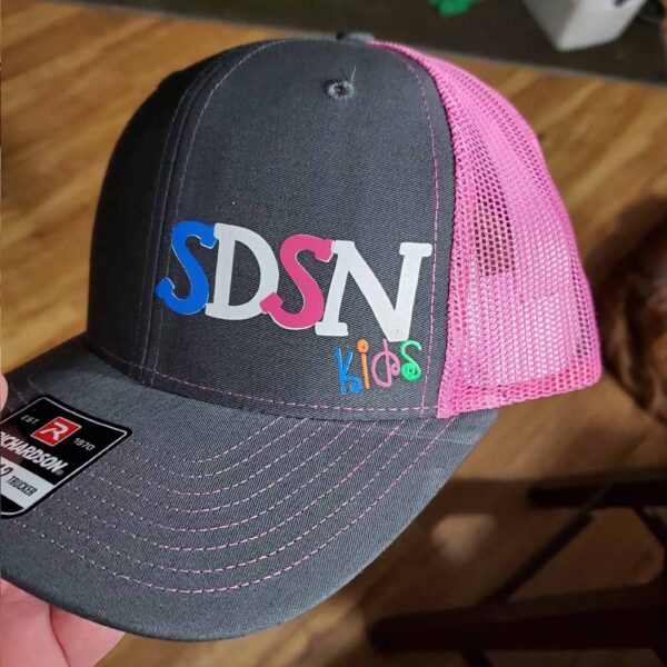 Richardson Black Pink Snapback Trucker Cap Hat