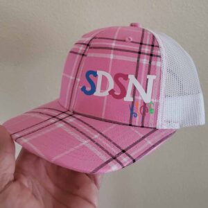 Richardson Pink Patterned Snapback Trucker Cap Hat